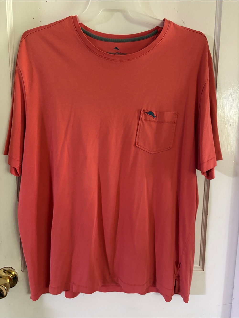 Tommy Bahama Relax Coral Short Sleeve Pocket Tee Size XL